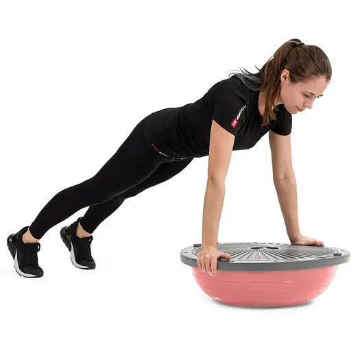 Балансировочная полусфера Hop-Sport HS-L058 розовая - фото 8