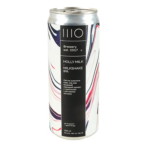 Пиво Sho Brewery Holly Milk світле нефільтроване 5.4% 0.33 з/б - фото 2