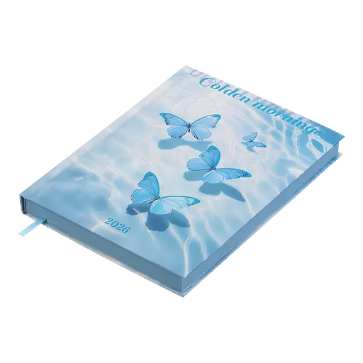 Щоденник датований Buromax Only 2026 поліграфічний A5 блакитний (BM.2183-14) - фото 2