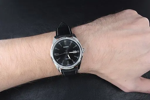 Годинники наручні чоловічі на шкіряному ремінці оригінальні Casio Collection MTP-1302PL-1AVEF (модуль №2784) - фото 6