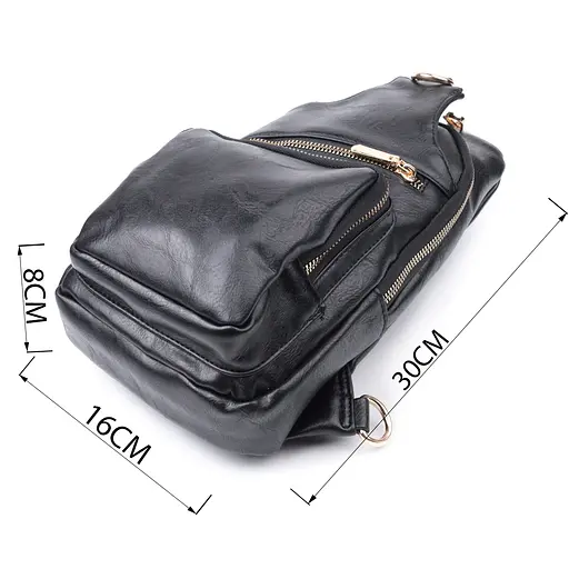 Женская слинг сумка Vintage через плечо из экокожи 16х30х8 см sum0026955 - фото 3