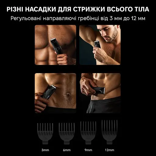 Триммер Xiaomi Enchen Body Hair Trimmer Spark 3 черный - фото 7