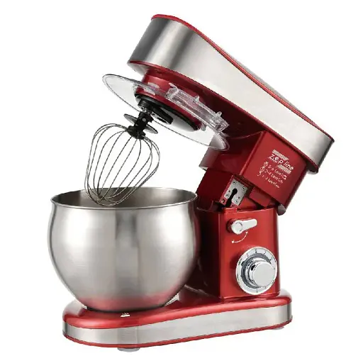 Червоний Кухонний тестоміс міксер 4в1 3500 Вт на 7 літрів Zepline із нержавіючої сталі ZP-137 - фото 3