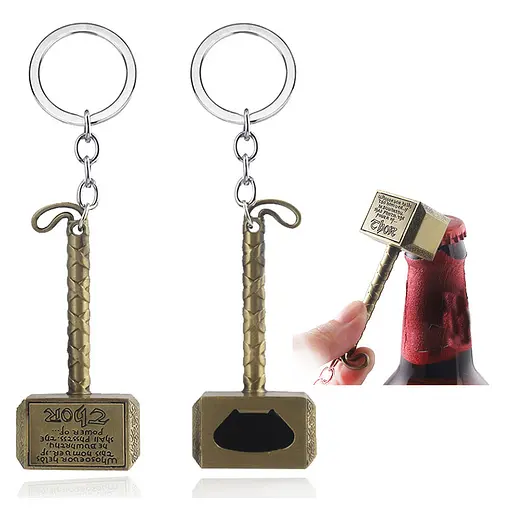 Брелок відкривачка GeekLand Thor Тор Thors Hammer Молот Тора 10.75 бронза.850 - фото 2