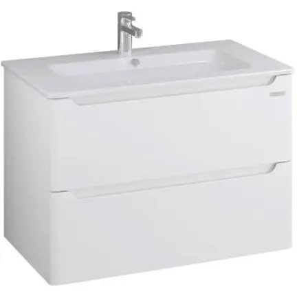 Тумба підвісна Sanwerk Вега Air 81 Білий з умивальником Падова (MV0000813) Білий - фото 1