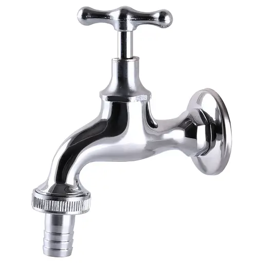 Кран Solomon вентильний для поливу 1/2″ chrom T5071 - фото 1