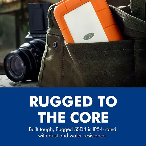 Накопитель SSD LACIE SSD накопичувач Rugged SSD4 1 TB Orange (STND1000400) - фото 7