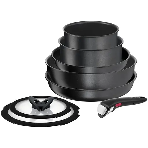 Tefal Набір посуду Ingenio Daily Chef 8 предметів, алюміній, кришка, змінна ручка