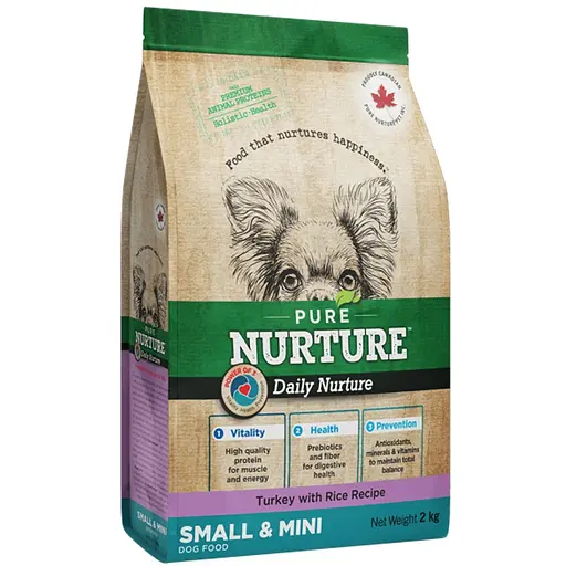Сухий корм Pure Nurture для дорослих собак малих та дрібних порід з індичкою та рисом 2 кг - фото 1