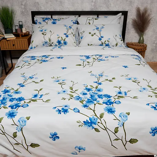 Комплект постільної білизни Moon&Star Бязь Gold Люкс Sky Bloom Сімейні 160х220х2 наволочки 4х50х70 - фото 2