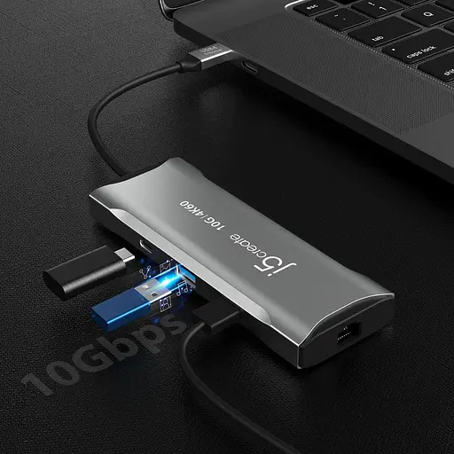USB-хаб j5create JCD393-N, USB Type-C 7-в-1 (JCD393-N) - фото 6