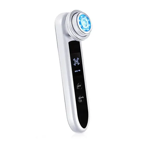 Микротоковый массажер для лица D919 с технологиями RF+EMS+LED Терапия и Охлаждение (Белый) - фото 2