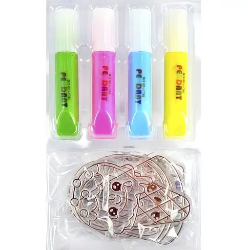 Набор для творчества "Magic dough" 5040-43-50(Orange) формы для брелков, стразы, краски - фото 4