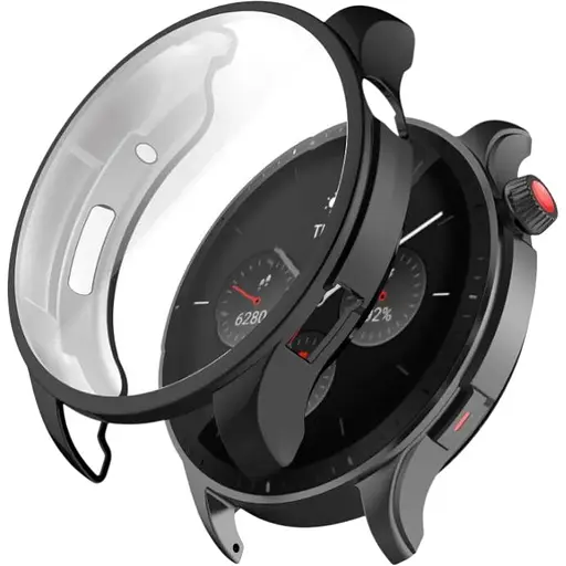 Чехол-накладка DK Silicone Face Case для Xiaomi Amazfit GTR 4 (black)