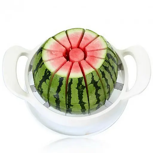 Нож делитель круглый кухонный для нарезки арбуза и дыни фрукторезка, Kitchen Master Белый 86870 - фото 4