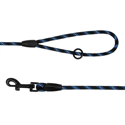 Поводок для собак Barksi Active 183х0.9 см черно-голубой - фото 5