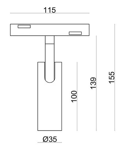 Світильник магнітний трековий Kloodi KDMG-SPOT35 7W 3K BK - фото 6