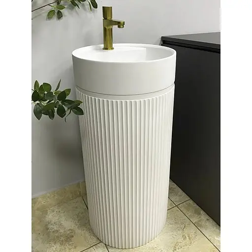 Умивальник підлоговий VBI Mirano white matt VBI-019022, Білий матовий - фото 1