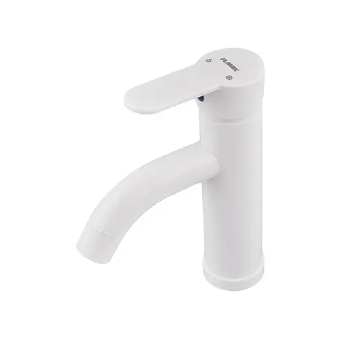 Змішувач для умивальника Plamix RAUL-001-B white PM0652, Білий - фото 1