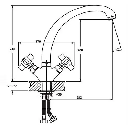 Змішувач для кухні Haiba ODYSSEY 273 HB0312 - фото 2