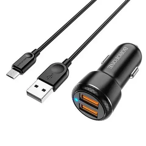 Зарядний пристрій Borofone BZ17 Micro QC3.0 18W - фото 3