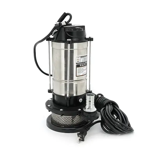 Занурювальний насос 1100W 220V до 4 м³/год підйом до 26 м 25 мм нержавіюча сталь 410х195х225 мм 11 кг. + перехідник - фото 1