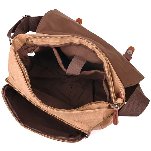 Велика сумка для ноутбука з текстильним клапаном 36х33х10 см Vintage 36х33х10 см sum0021433 - фото 4