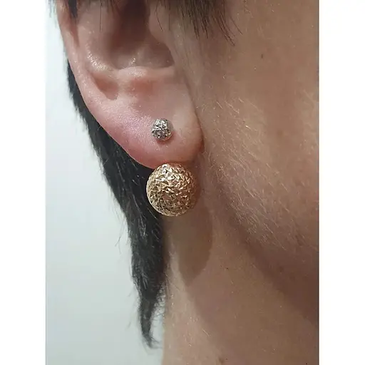 Золоті сережки Favoritum з алмазною гранню. 220336_12_А_КБ - фото 2