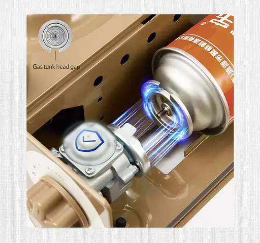 Портативная газовая плита Naturehike под цанговый баллон (Коричневая) - фото 3