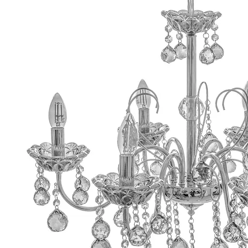 Люстра подвесная Brille хрустальная E14 40W (BCL-681S/6) - фото 6