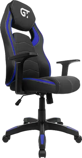 Геймерское кресло GT Racer черное с синим (X-2589 Black/Blue) - фото 2