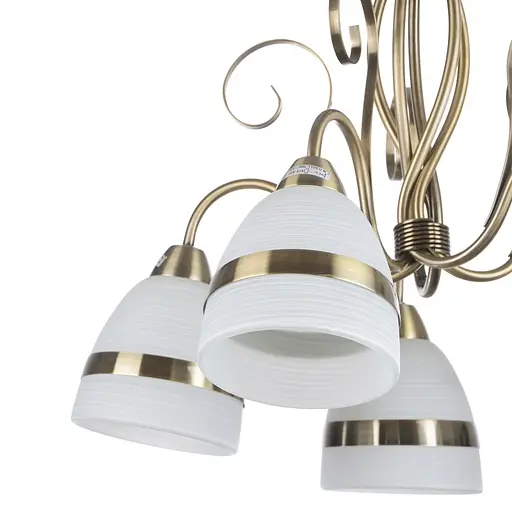 Люстра стельова Brille класична E14 60W BZ (LK-154C/5) - фото 2