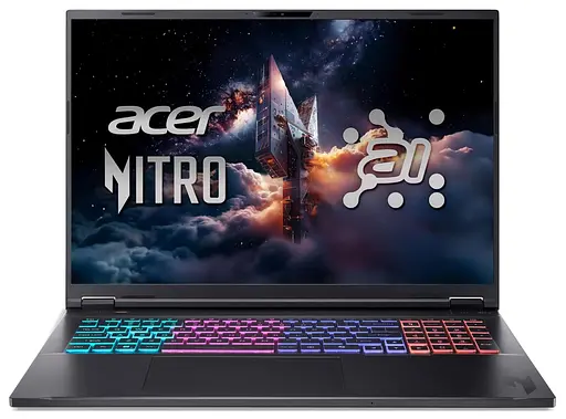 Ноутбук Acer 18 Nitro 18 AN18-61 WQXGA IPS/AMD R7-350/32GB/2TB/RTX 5070 8GB/Linux/Black (NH.QYBEU.003) - фото 1