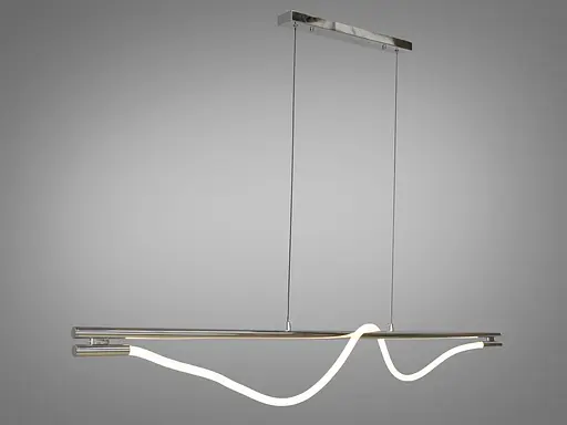 Доступна лед люстра шланг для ресторану, 20W, срібна люстра - фото 3