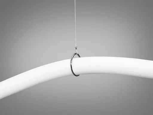 Сучасна світлодіодна люстра в комнату шланг, 22 Вт, чорний хром - фото 4