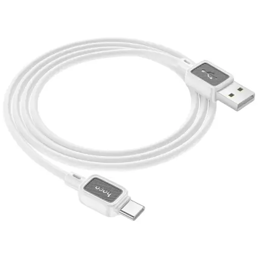 Кабель Hoco X108 Benefit silicone charging data cable Type-C 2,4A/1 м. білий