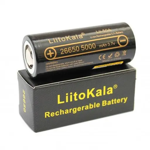 Аккумулятор 26650 высокоточный LiitoKala Lii-50A Li-Ion 5000 мАч - фото 3