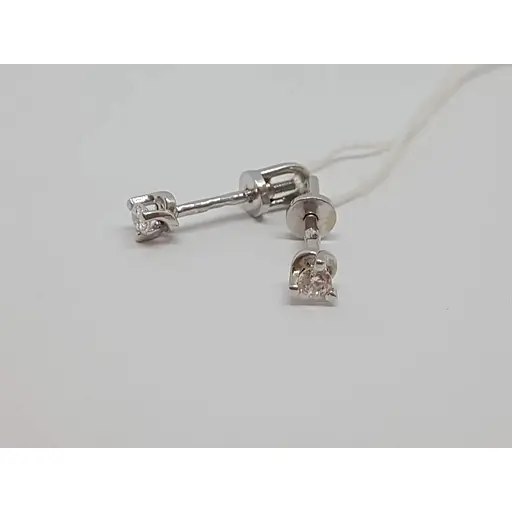 Золоті сережки-пуссети Гаразд з фіанітами. 3533276Б - фото 3