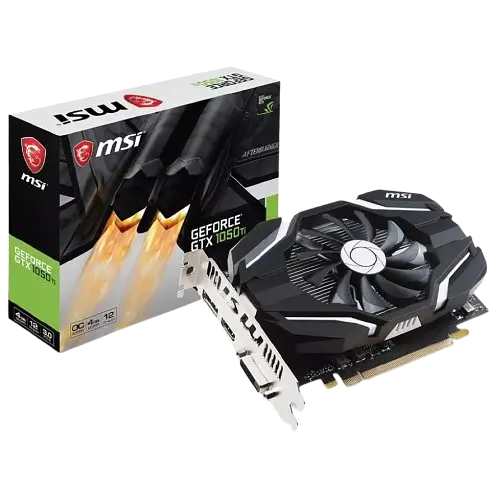 Відеокарта GeForce GTX 1050 Ti 4GB MSI OC (GTX 1050 Ti 4G OC) Б/В - фото 1