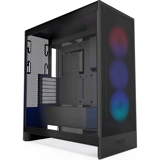 Корпус NZXT H7 Flow RGB Black (CM-H72FB-R1) без блока питания - фото 1