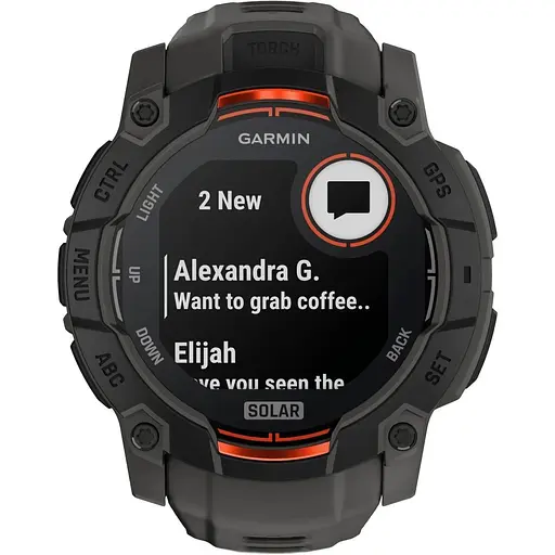 Смарт-часы Garmin Instinct 3 Solar 50 mm Black with Charcoal Band (010-02935-00) (125560) - фото 3