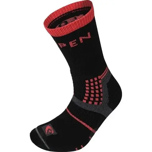 Шкарпетки Lorpen T3MWC T3 Women Midweight Hiker Eco Black/Red S (1052-6210298 5893 S)