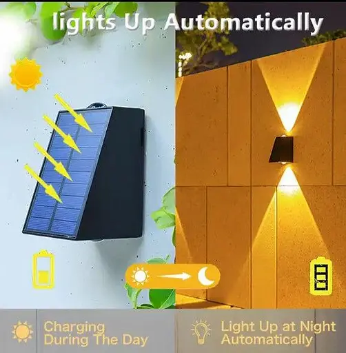 Світильник SunLamp світлодіодний фасадний настінний на сонячній батареї - фото 4