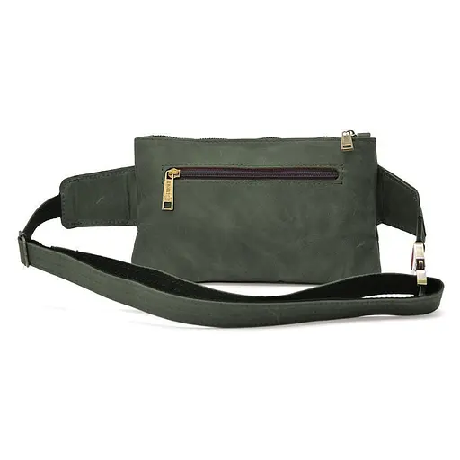 Кожаная мужская сумка на пояс TARWA 26х16х3 см 000296356 - фото 6