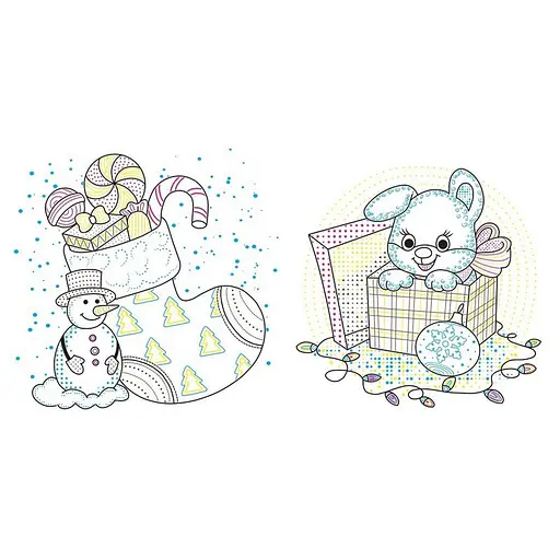 Раскраска детская "Подарки" 1806005, 12 страниц - фото 2