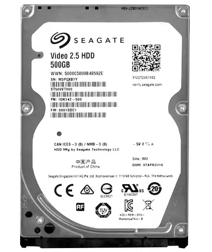 Жорсткий диск 2.5 Seagate 500Gb (ST5000VT000) - фото 1