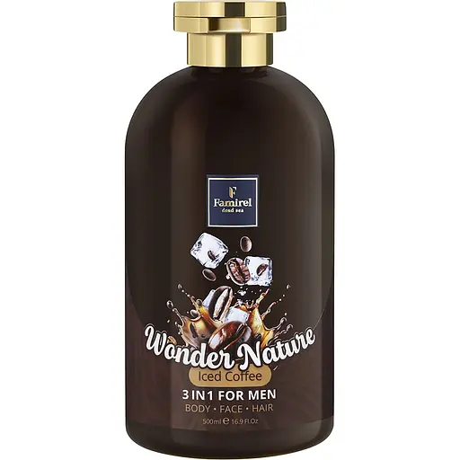 Гель-шампунь для чоловіків Famirel  Холодна кава Famirel Wonder Nature Iced Coffee 3 в 1 500 мл