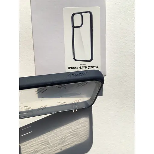 Прозорий чохол Spigen Ultra Hybrid для iPhone 15 Pro (6.1") Navy Blue ACS06711 - фото 9