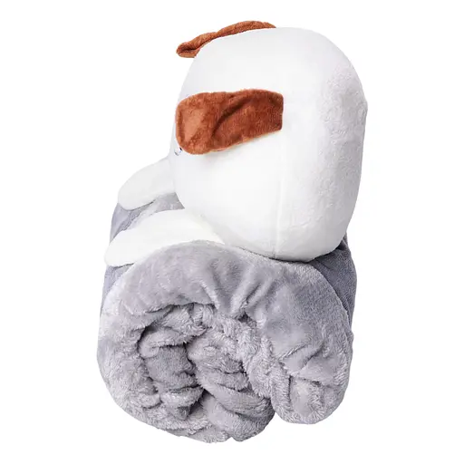 М'яка іграшка-плед Собачка 120×160 см дитячий плед іграшка 2 в 1 Сірий Colorful Home 5616-68G - фото 3