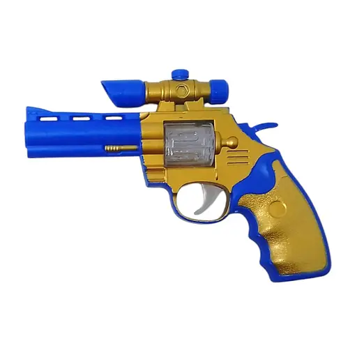 Револьвер на батарейках, свет, звук, MIC, 15x10x2 см, 0225-33